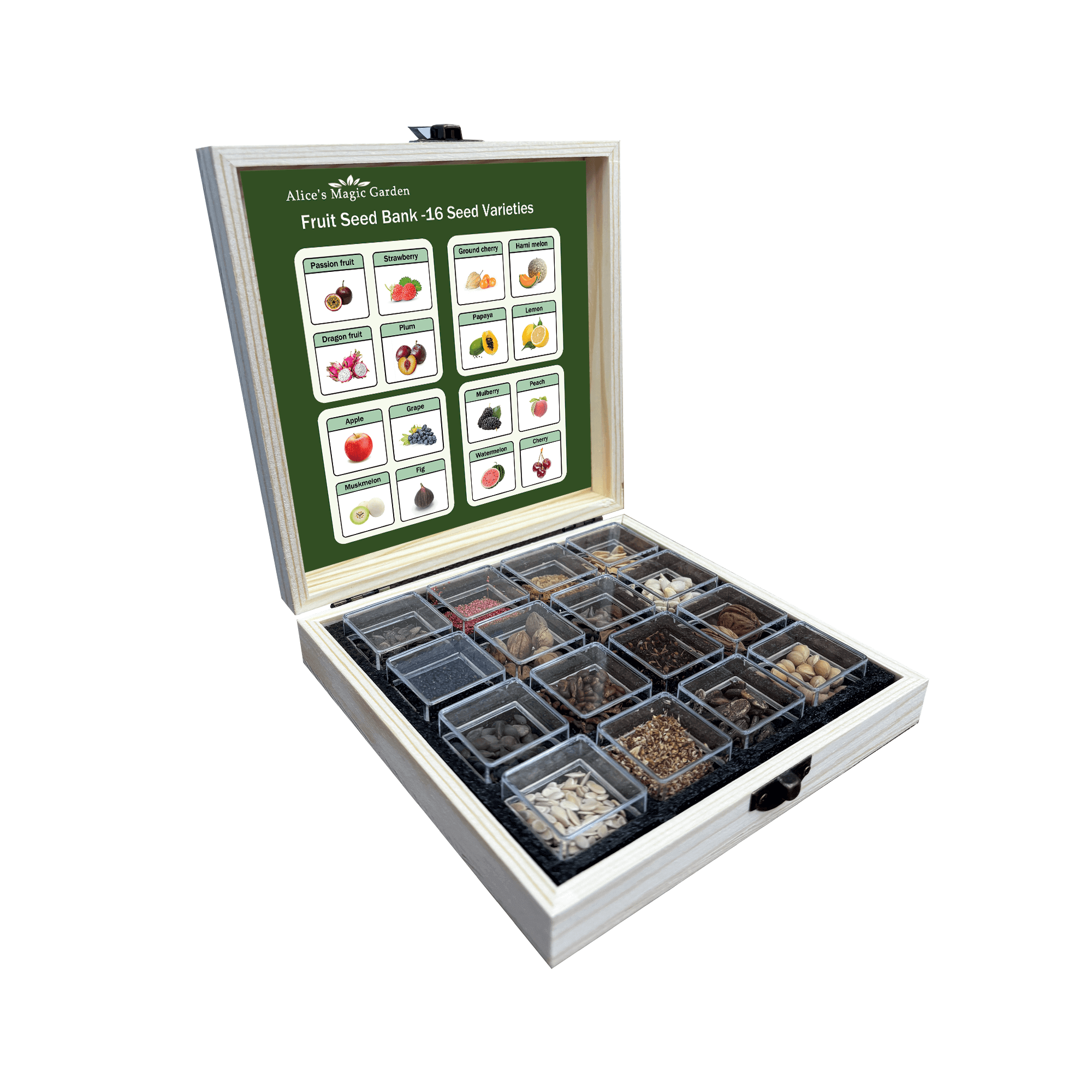 16-Variety Mixed Fruit Seed Collection for Outdoor Planting-Non-GMO Heirloom Fruit Seeds in Individual Packets