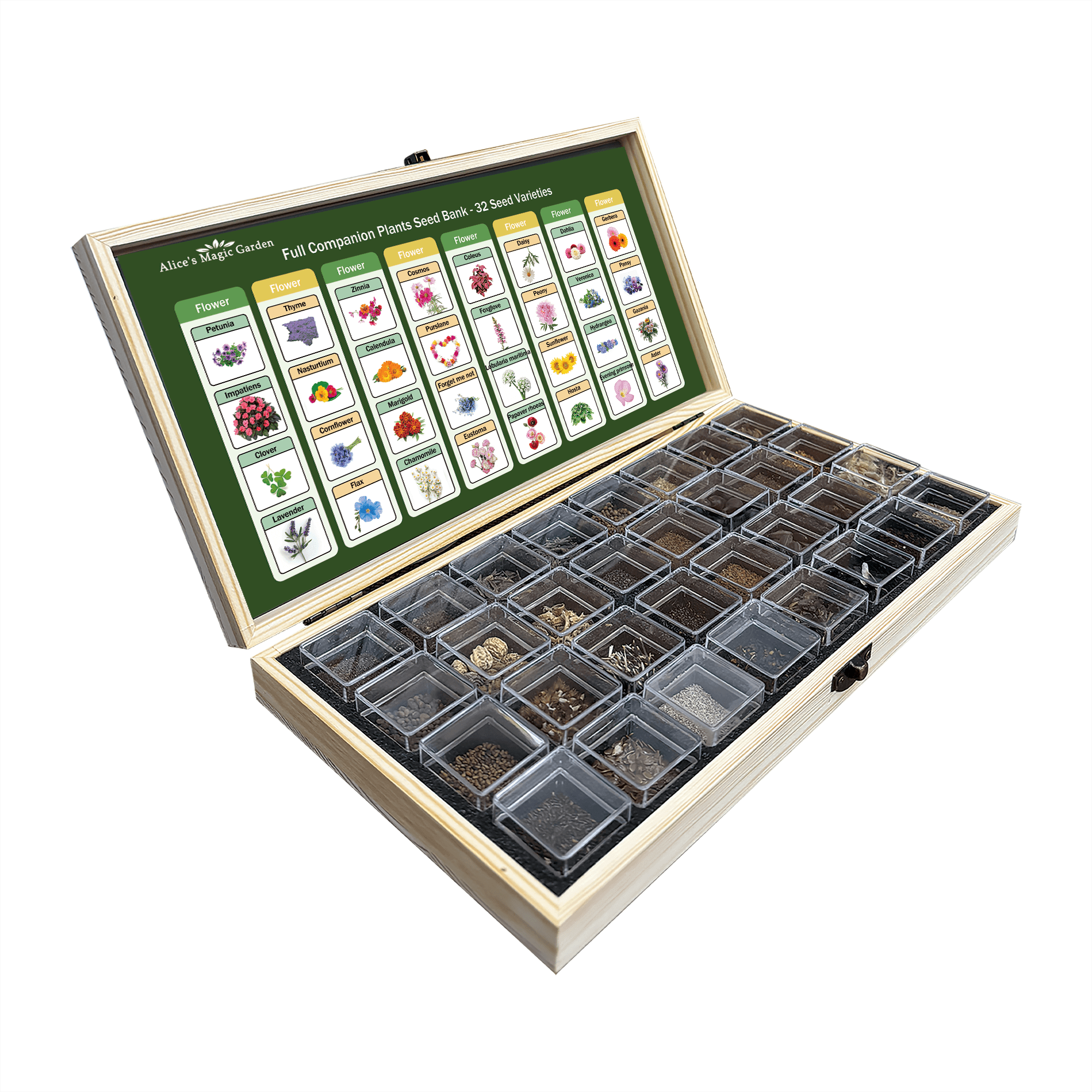 Seeds Packets for Planting 32 Individual Varieties ，Survival Seed Vault for Preppers, Beginners, and Home Gardeners