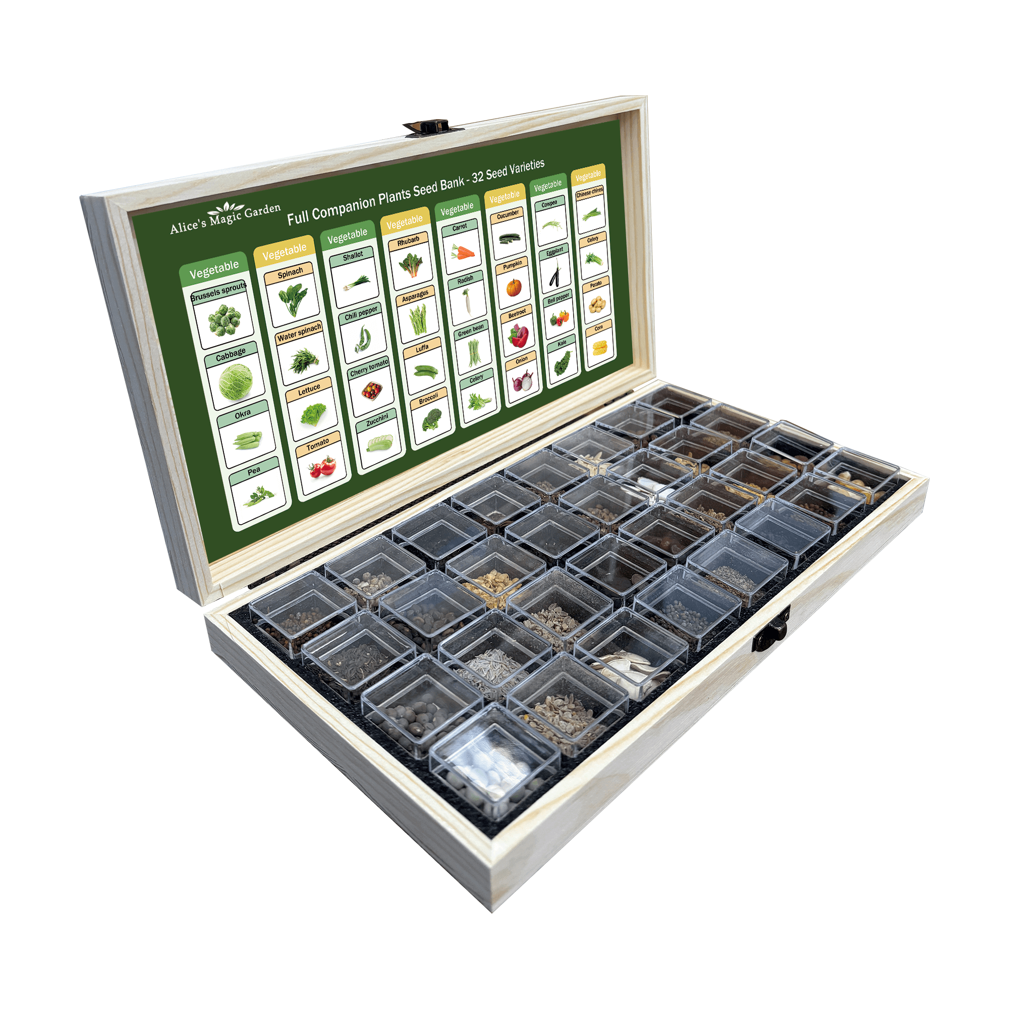 Seeds Packets for Planting 32 Individual Varieties ，Survival Seed Vault for Preppers, Beginners, and Home Gardeners