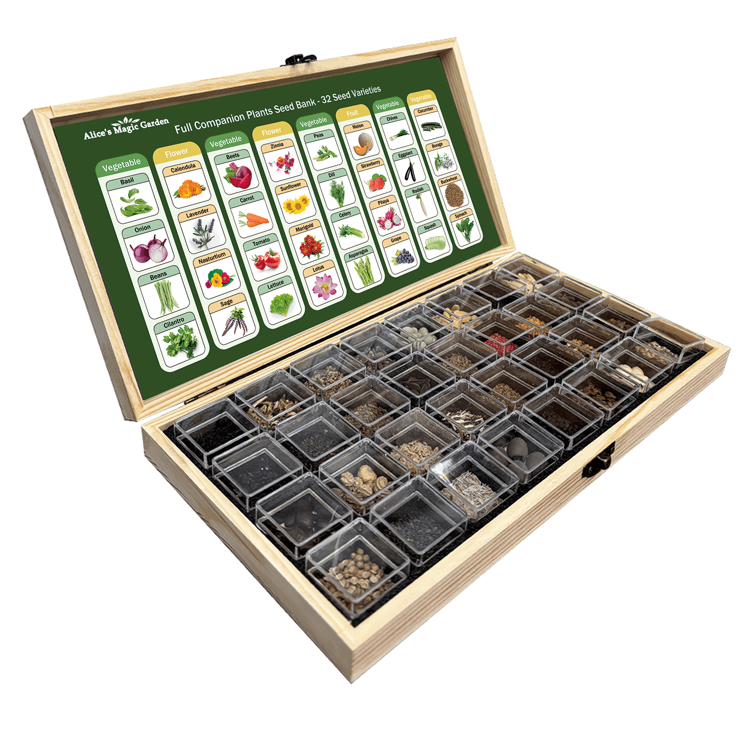 16 and 32 Varieties of Garden Seed Options in Variety Packs - Non - GMO Heirloom Seeds for Planting