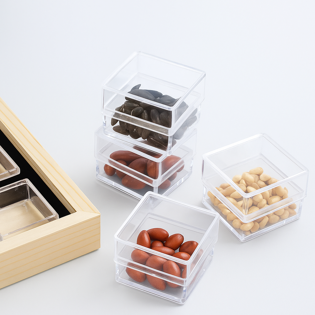 Wooden Mega Seed Storage Organizer with 16 Inner Boxes