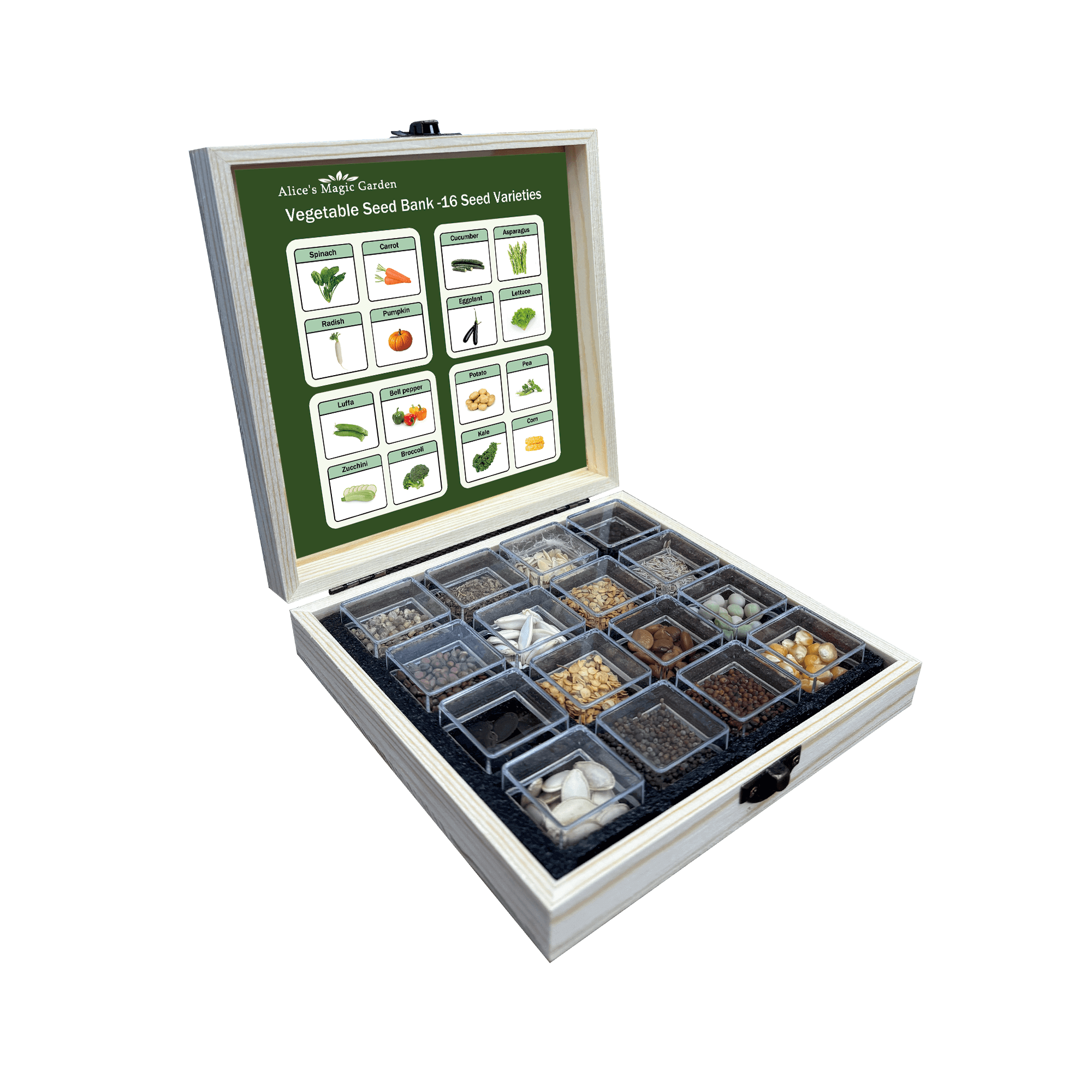 16 Gourmet Garden Vegetable Seeds Variety Pack - Non-GMO Heirloom Vegetables Seeds for Planting Indoor Outdoor